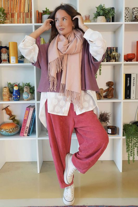 Conrad Layer Knit Dusky Rose